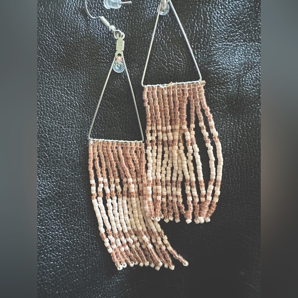 Handmade Beaded Earrings - Picture 2 of 3